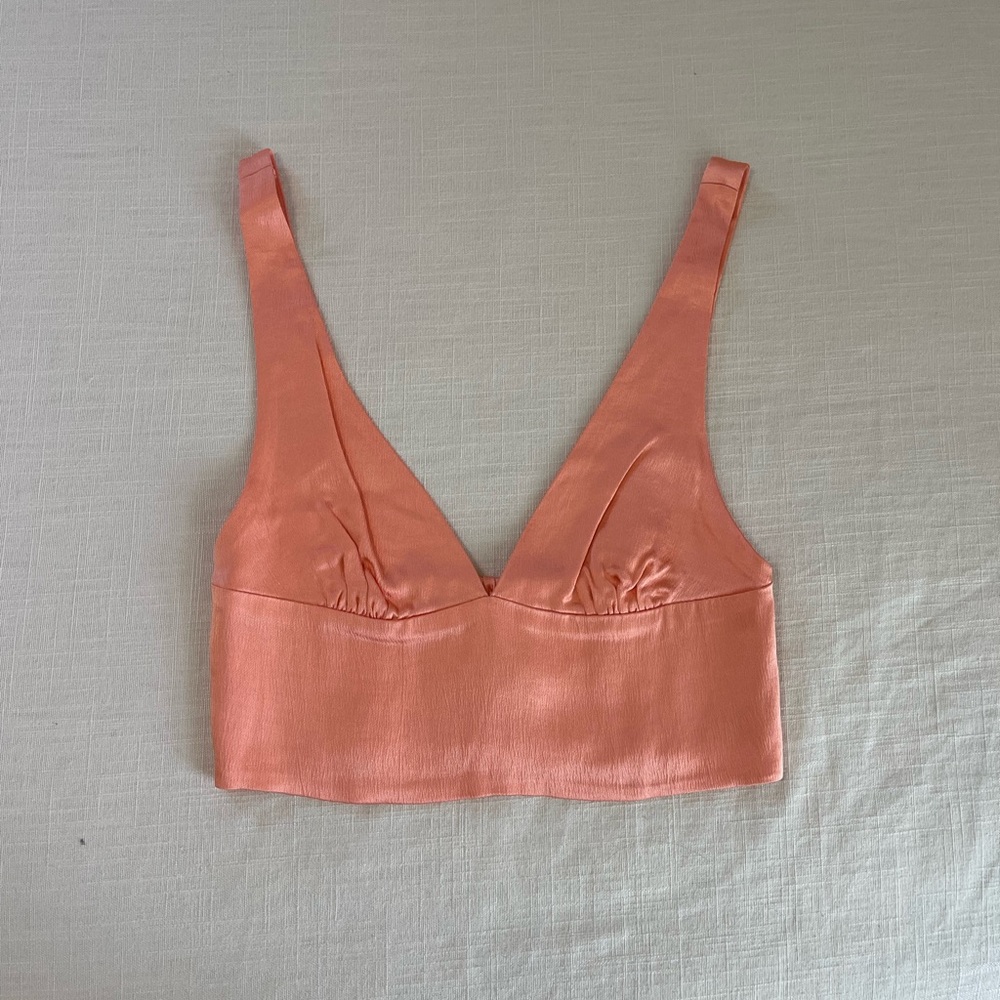 Orange bra top